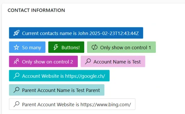 PCF Smart Button visual